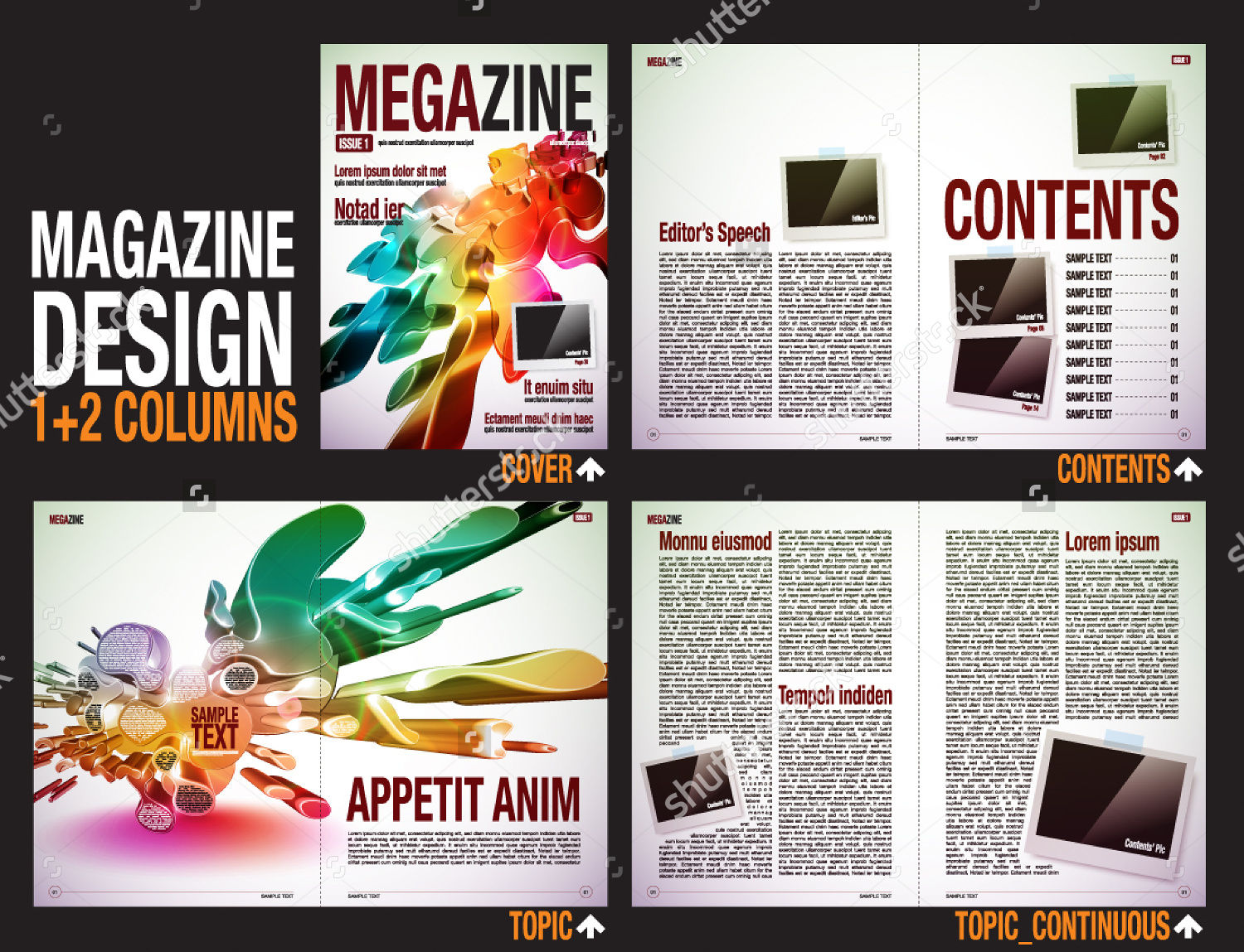 9 Advertising Magazine Designs Design Trends Premium PSD Vector 