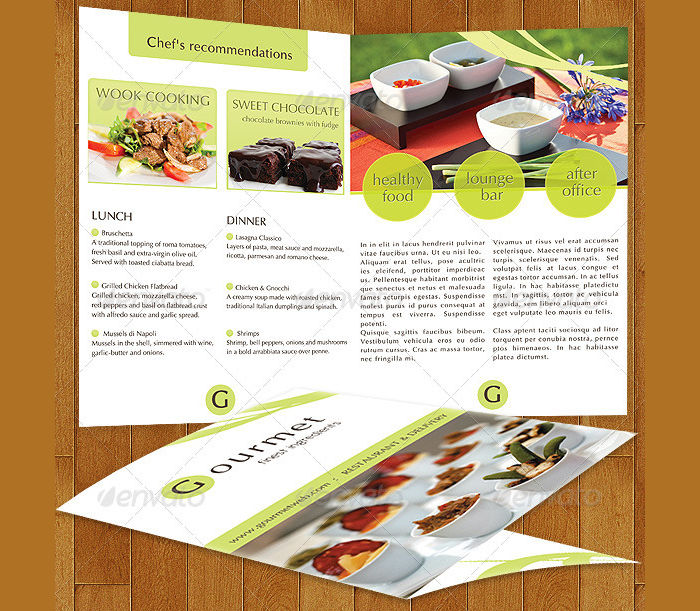 Catering Menu Card