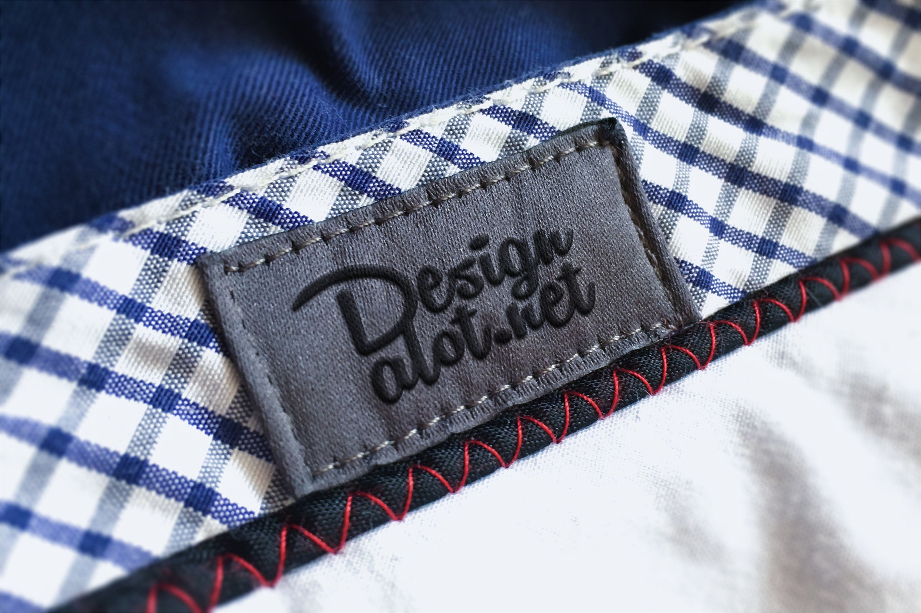 embroidered canvas label