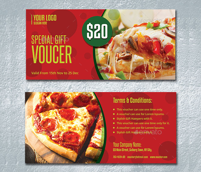 Lunch Voucher Template PDF Template