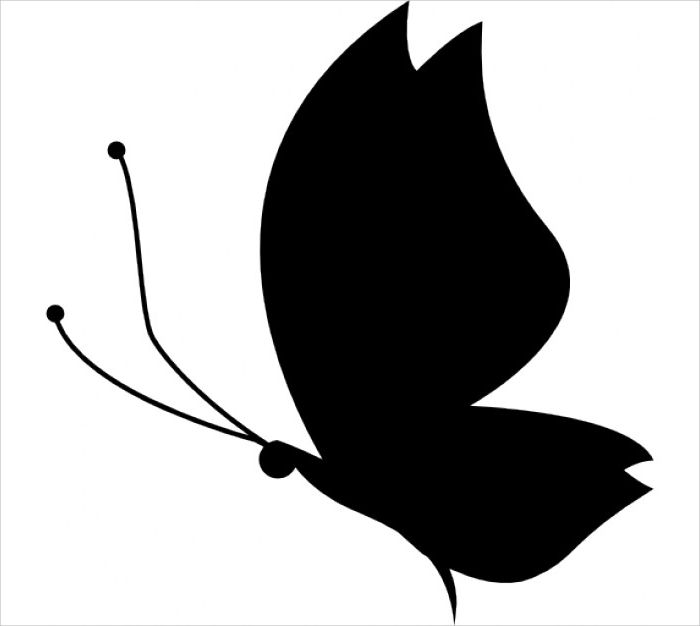 free butterfly silhouette