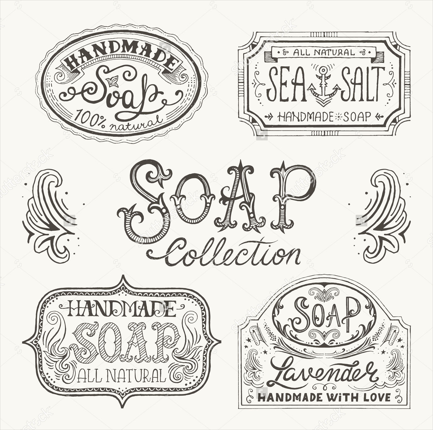 Free customizable printable soap label templates