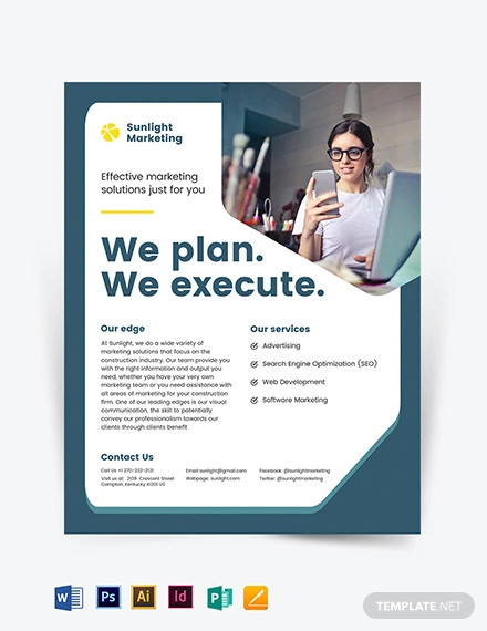 marketing business flyer template