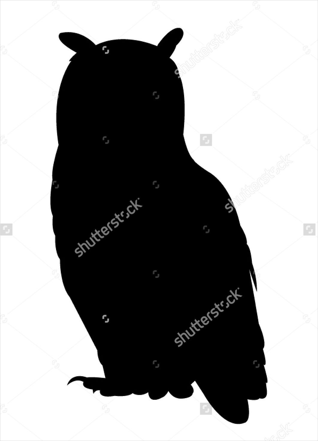 owl silhouette vector