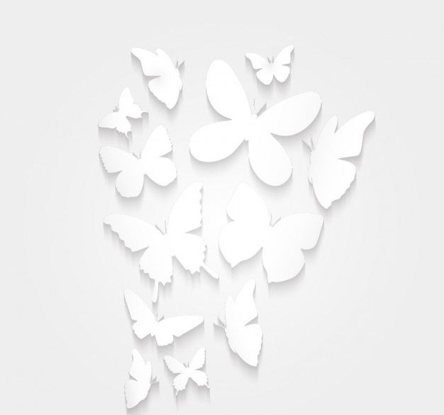 paper butterfly silhouette