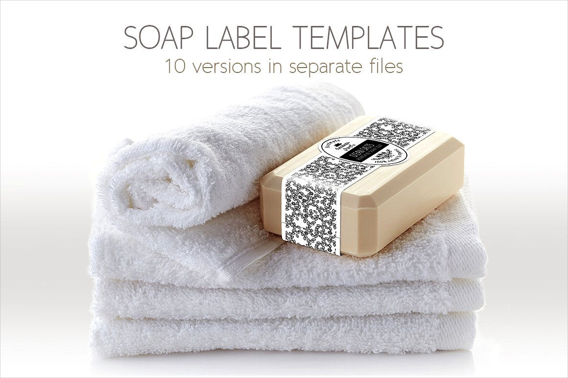 soap label packaging template