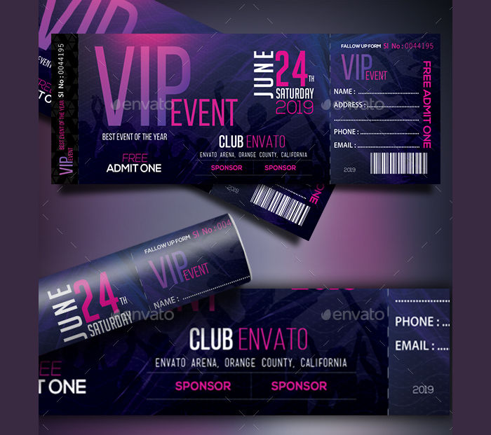 VIP Event Ticket Template