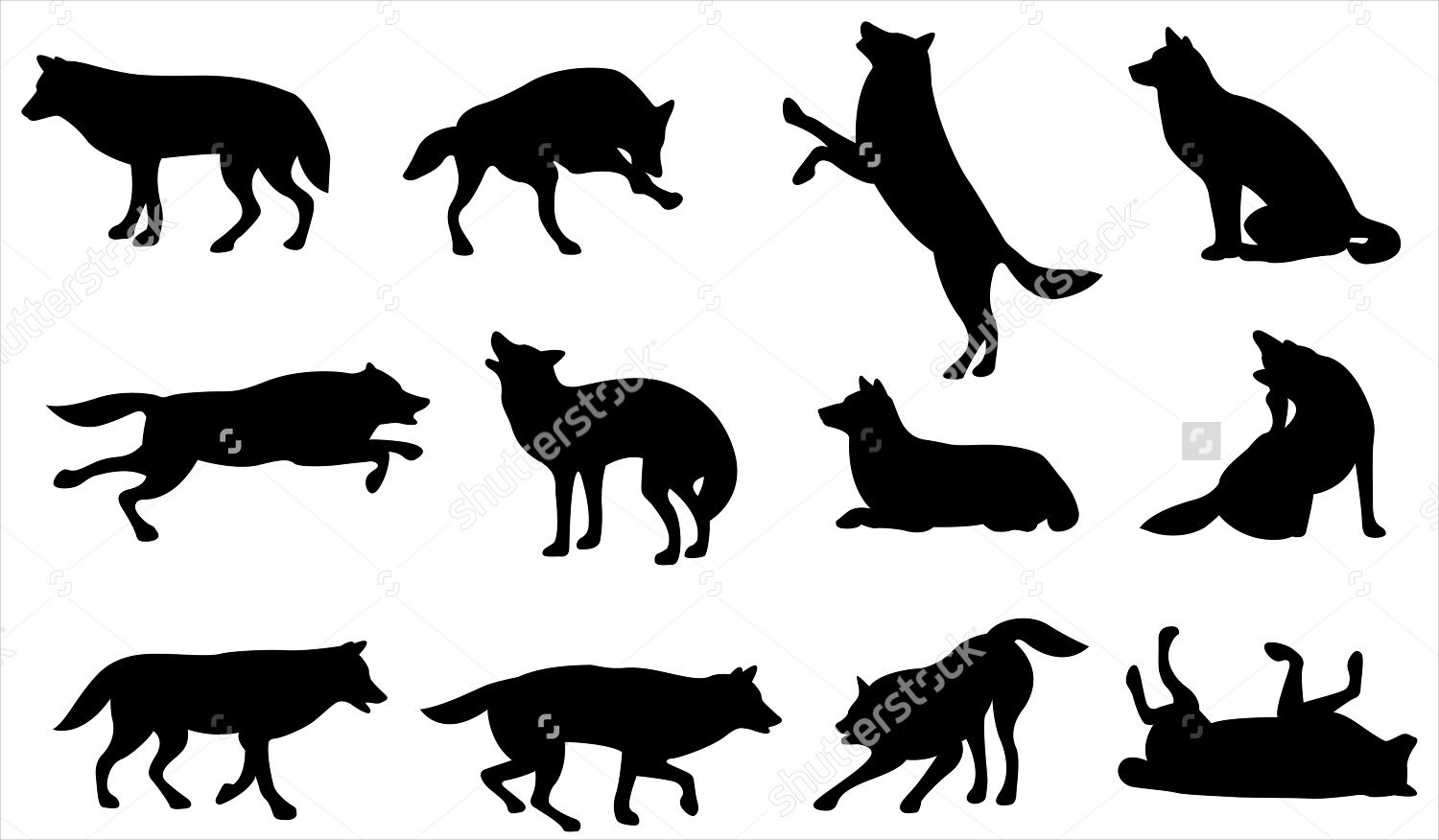 Download 8+ Wolf Silhouette Designs - Vector, EPS Format Download ...