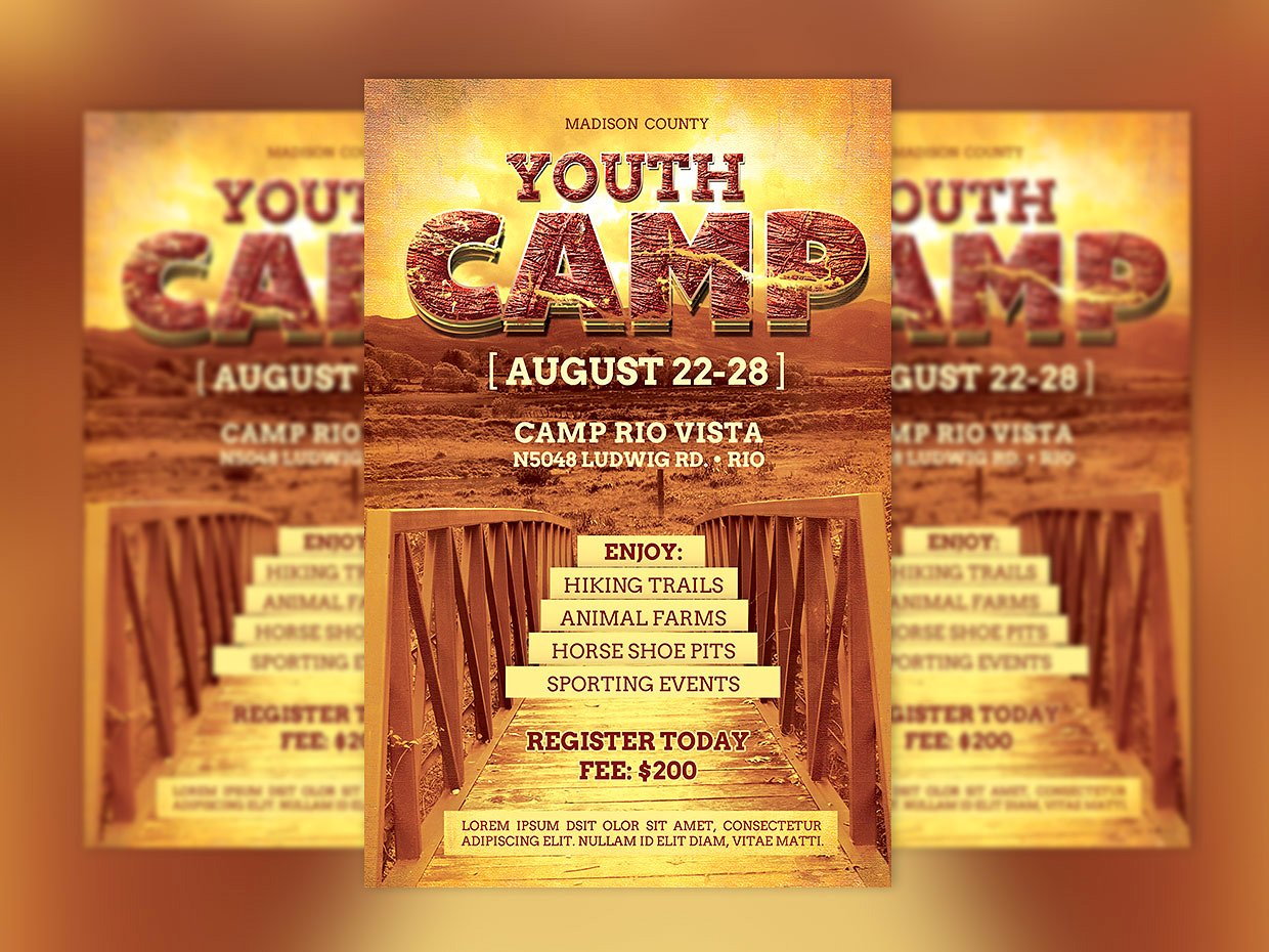 Youth Camp Flyer
