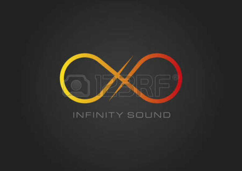 infinity sound logo design