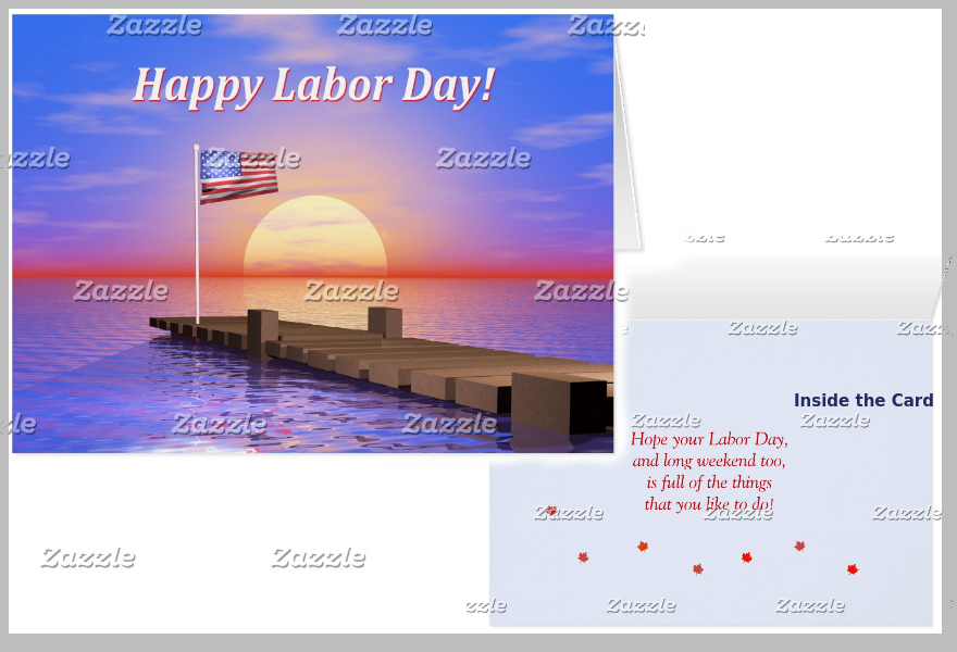 sunset labor day greeting card1