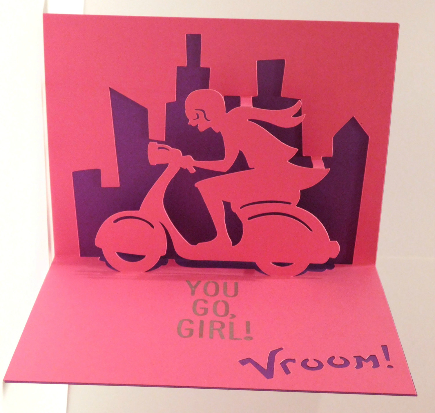 you go girl pop up greeting card