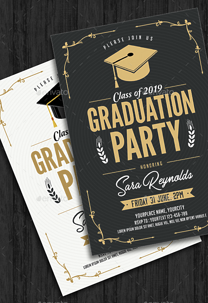 11+ Graduation Invitation Card Designs - PSD, AI, Word, EPS | Design
