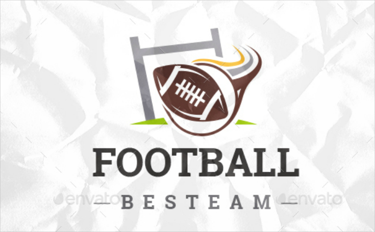 football goalpost team logo design