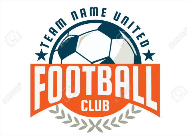 simple football club team logo design
