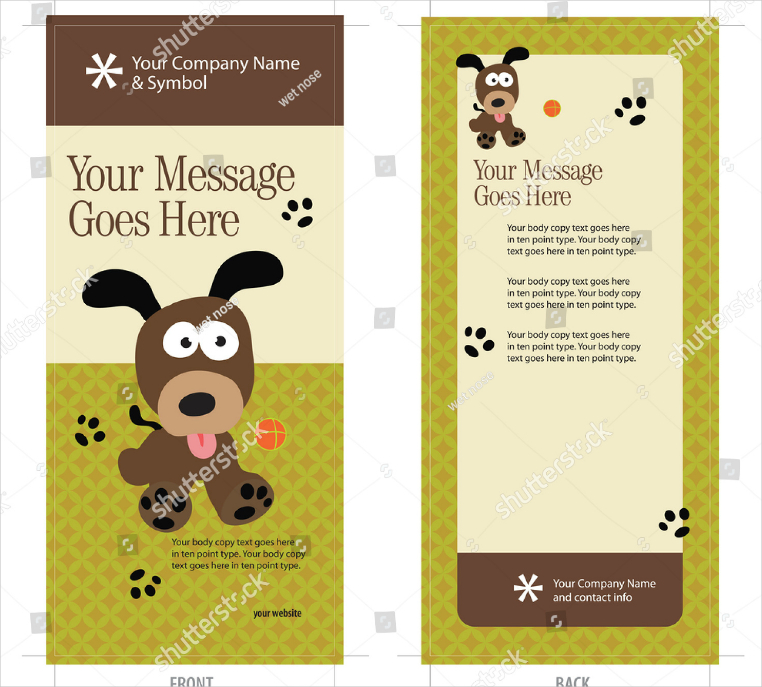 Animal Company Rack Card Design