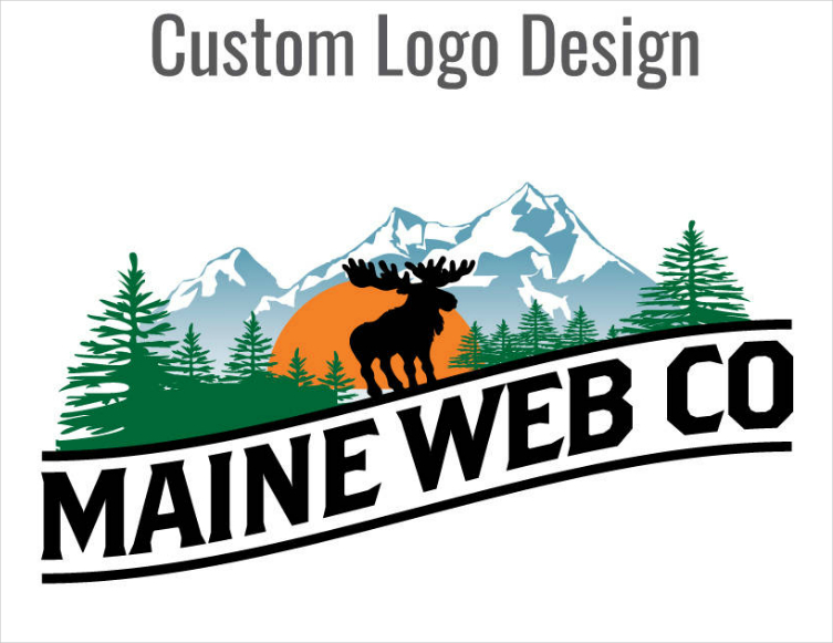 animal silhouette website company logo design