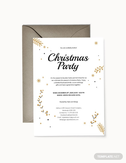 christmas invitation template