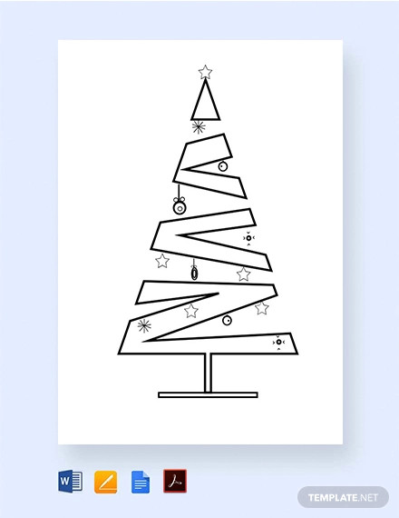 free layered christmas tree template