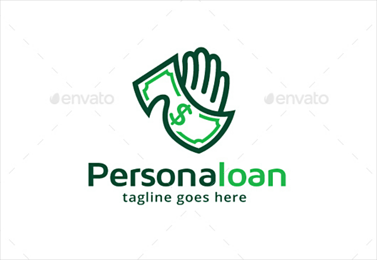 money lending personal logo design