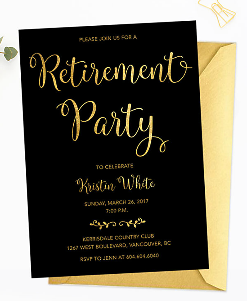 18+ Retirement Invitation Designs - AI, PSD, Word, Pages | Design ...
