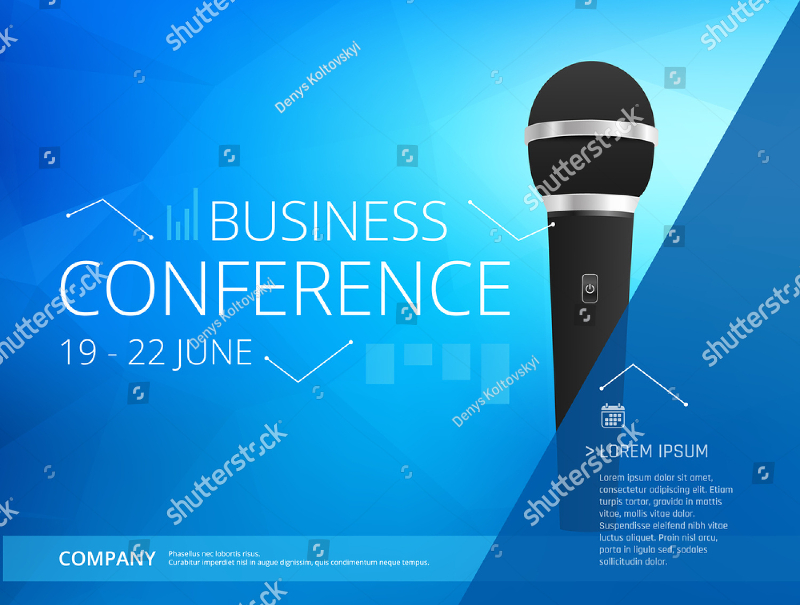 business conference poster design1