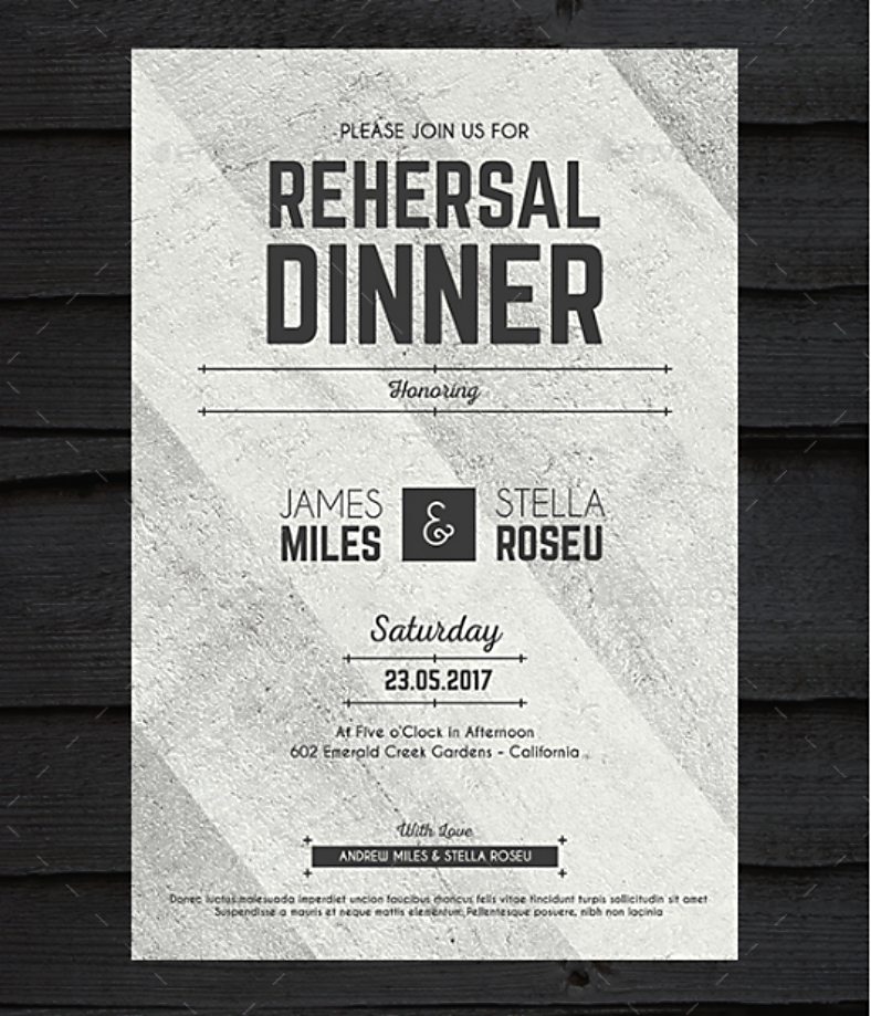 Dinner Invitation Design