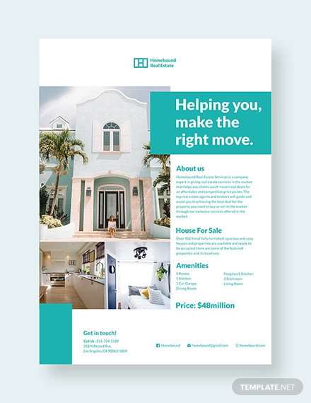 real estate marketing flyer design